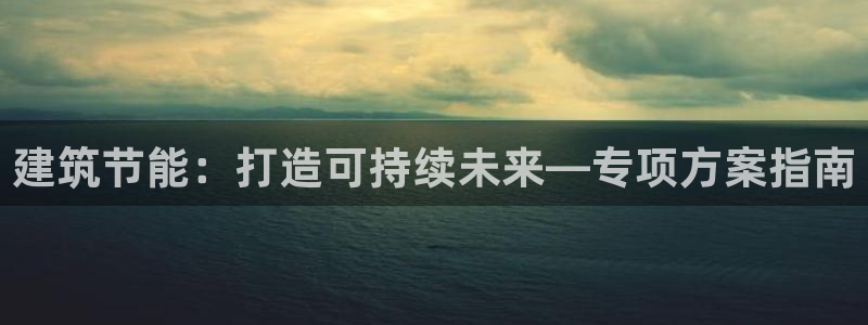 e尊国际平台：建筑节能：打造可持续未来—专项方案指南
