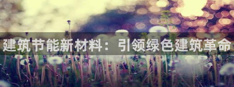 e尊国际是个黑网：建筑节能新材料：引领绿色建筑革命