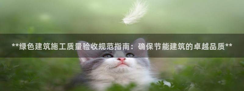 e尊国际可靠吗：**绿色建筑施工质量验收规范指南：确保节能建筑的卓越品质**