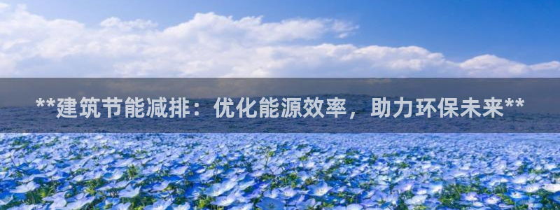 e尊国际平台：**建筑节能减排：优化能源效率，助力环保未来**
