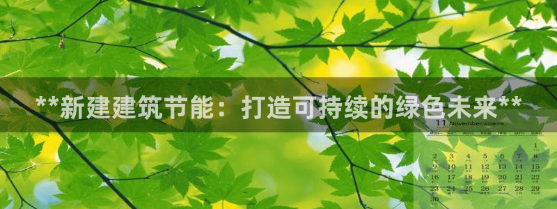 e尊国际娱乐官网地址：**新建建筑节能：打造可持续的绿色未来**