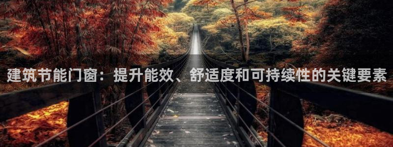 谁知道e尊国际的网址：建筑节能门窗：提升能效、舒适度和可持续性的关键要素