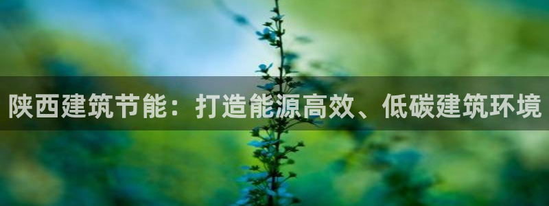 e尊国际7779：陕西建筑节能：打造能源高效、低碳建筑环境