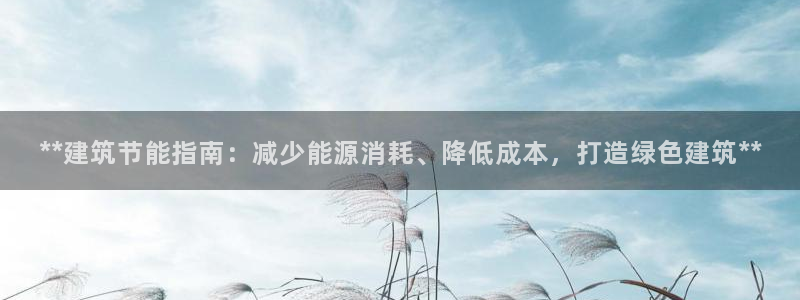 e尊官网：**建筑节能指南：减少能源消耗、降低成本，打造绿色建筑**