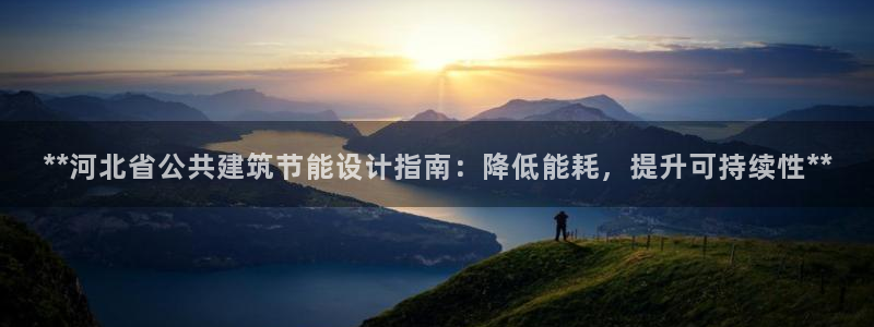 e尊国际是个黑网：**河北省公共建筑节能设计指南：降低能耗，提升可持续性**