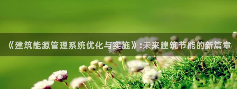 e尊官网：《建筑能源管理系统优化与实施》:未来建筑节能的新篇章